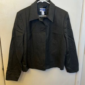 Pendleton Womens Jacket Grey/Black, ~22” pit to pit Vintage